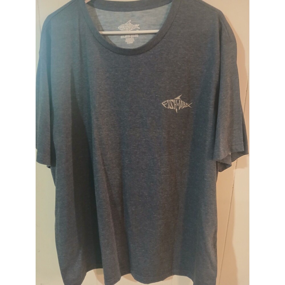 Fish N Vibe Men’s T Shirt XXL Short Sleeve Graphic Tee